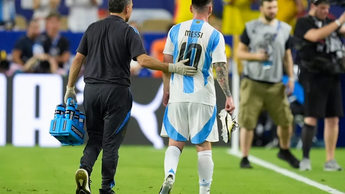Messi se lesiona en un esprint y abandona la final entre lágrimas en el minuto 65
