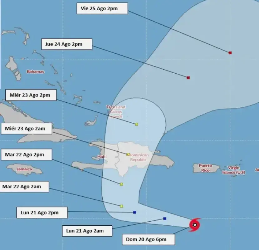 La tormenta tropical Franklin provocar&aacute; lluvias en el pa&iacute;s