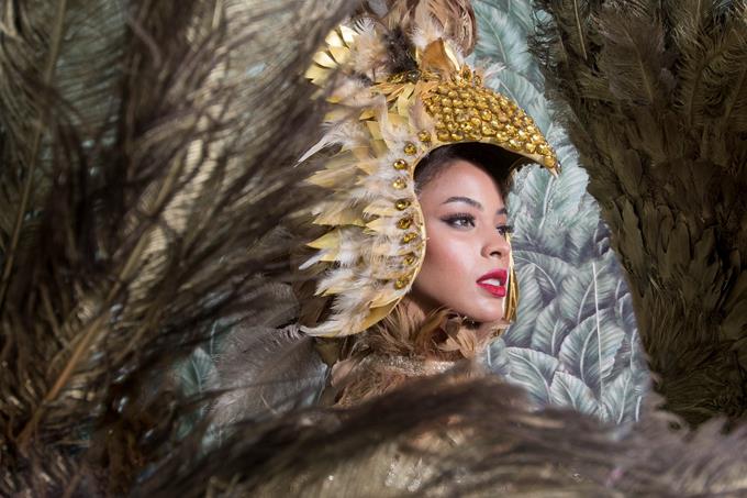 Traje t&iacute;pico de Andreina Mart&iacute;nez para Miss Universo est&aacute; inspirado en la cigua palmera