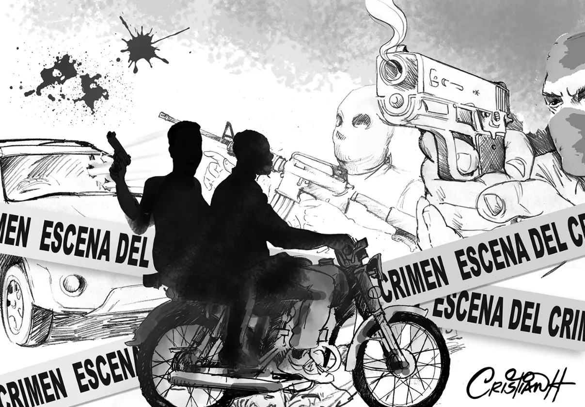 Encapuchados matan joven a tiros y hieren hermana