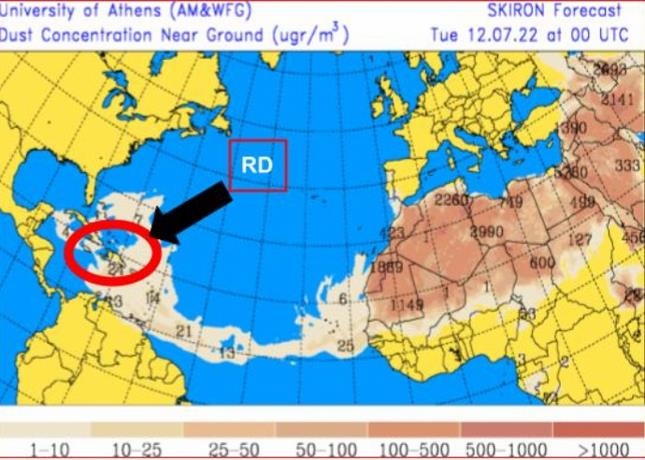 Polvo del Sahara se esparce en el pa&iacute;s; mientras vaguada y onda tropical provocan lluvias